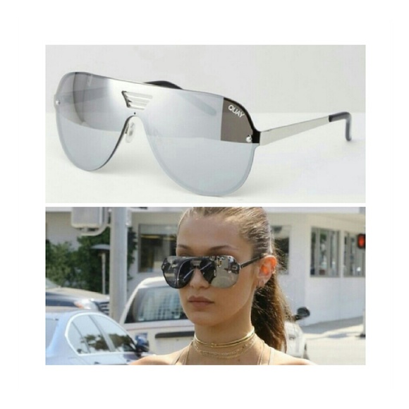 QUAY AUSTRALIA SHOWTIME SUNGLASSES SILVER - Picture 13 of 15